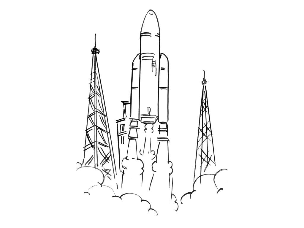 Coloring page: Rocket (Transportation) #140164 - Free Printable Coloring Pages