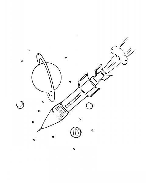 Coloring page: Rocket (Transportation) #140171 - Free Printable Coloring Pages