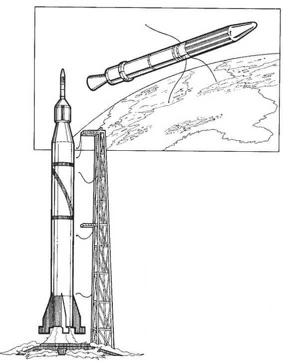 Coloring page: Rocket (Transportation) #140184 - Free Printable Coloring Pages