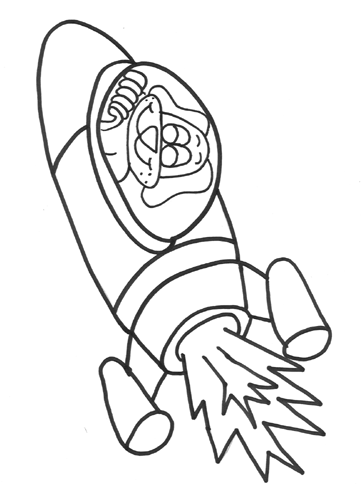Coloring page: Rocket (Transportation) #140190 - Free Printable Coloring Pages