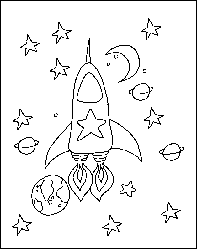 Coloring page: Rocket (Transportation) #140217 - Free Printable Coloring Pages