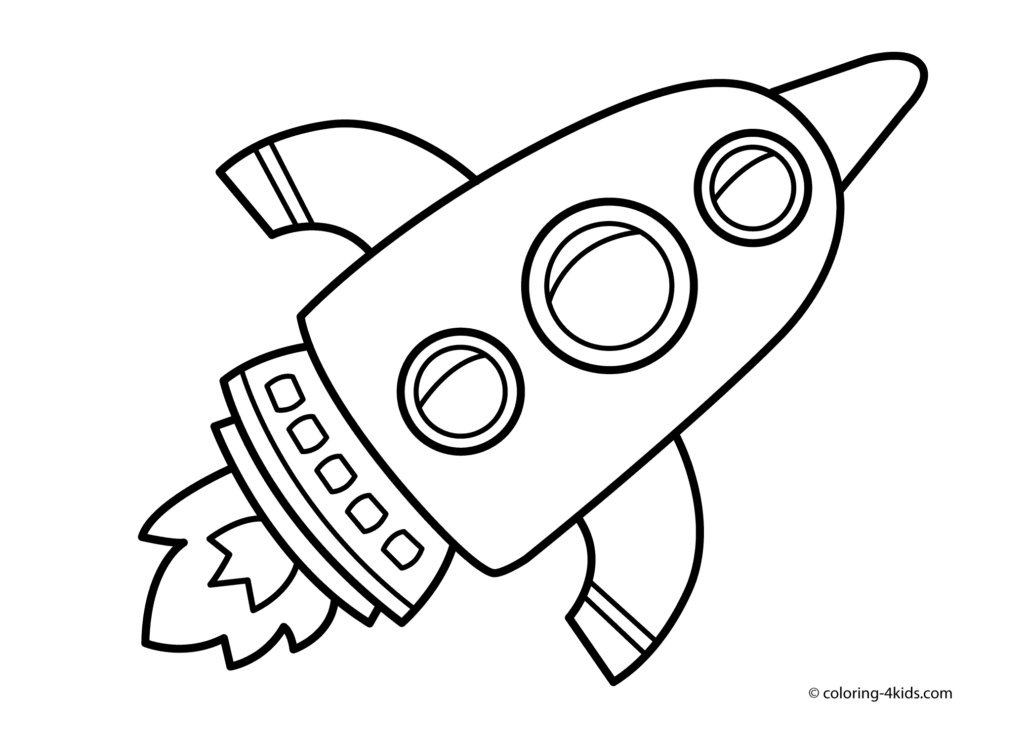 Drawings Rocket Transportation – Printable coloring pages