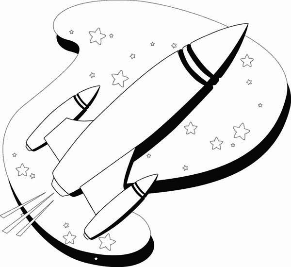 Coloring page: Rocket (Transportation) #140279 - Free Printable Coloring Pages