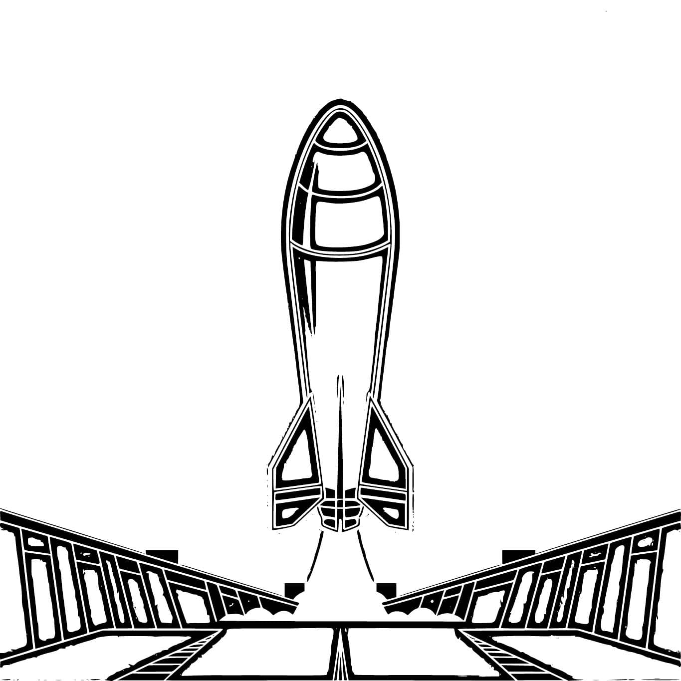Free printable Rocket coloring page #218011 from Transportation collection