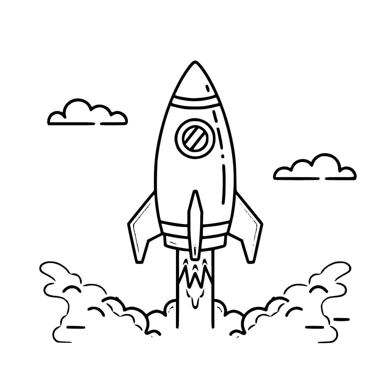 Free printable Rocket coloring page #218014 from Transportation collection