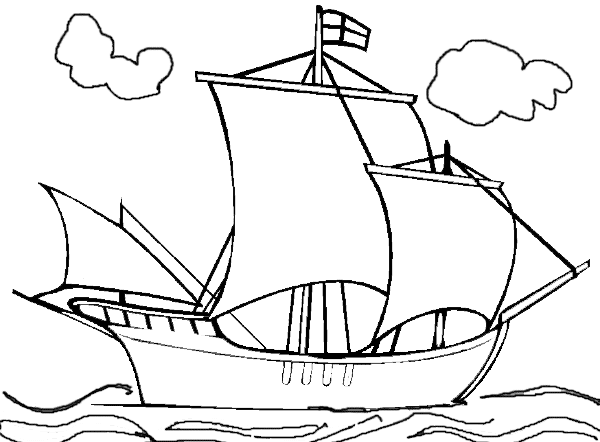 Coloring page: Sailboat (Transportation) #143558 - Free Printable Coloring Pages