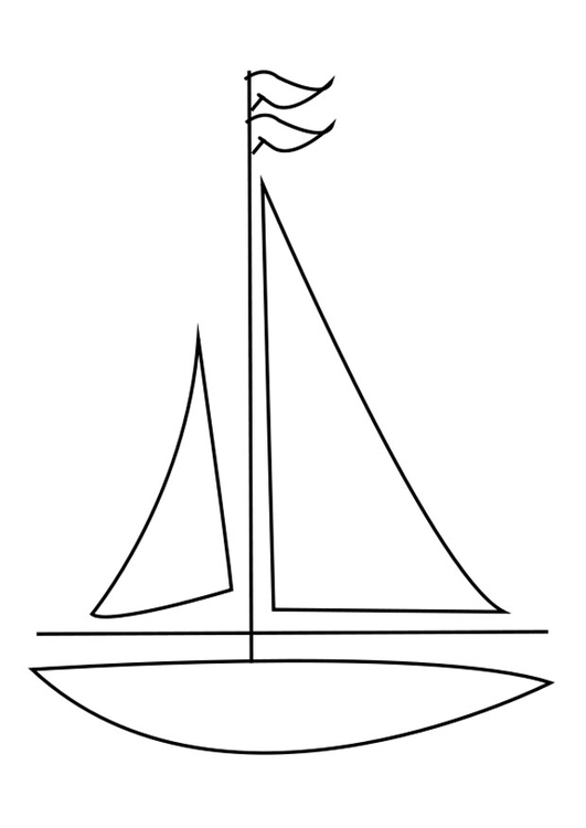Coloring page: Sailboat (Transportation) #143564 - Free Printable Coloring Pages