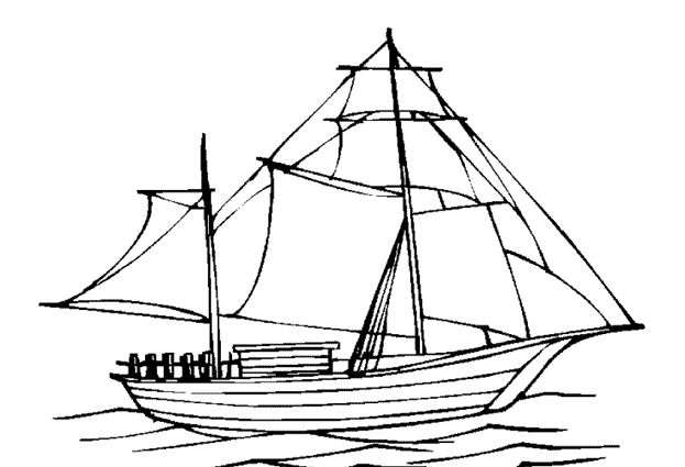 Coloring page: Sailboat (Transportation) #143570 - Free Printable Coloring Pages