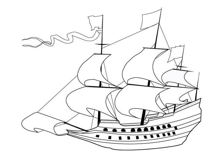 Coloring page: Sailboat (Transportation) #143581 - Free Printable Coloring Pages