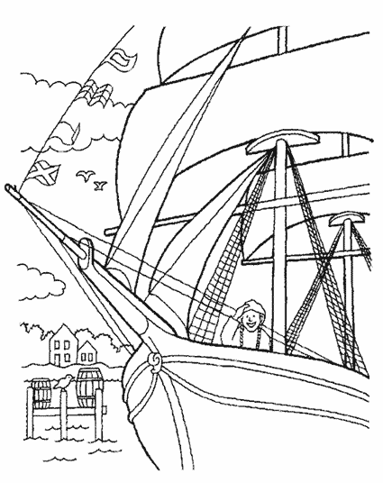 Coloring page: Sailboat (Transportation) #143582 - Free Printable Coloring Pages