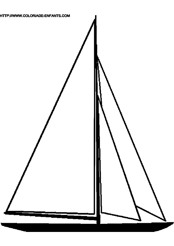 Coloring page: Sailboat (Transportation) #143586 - Free Printable Coloring Pages