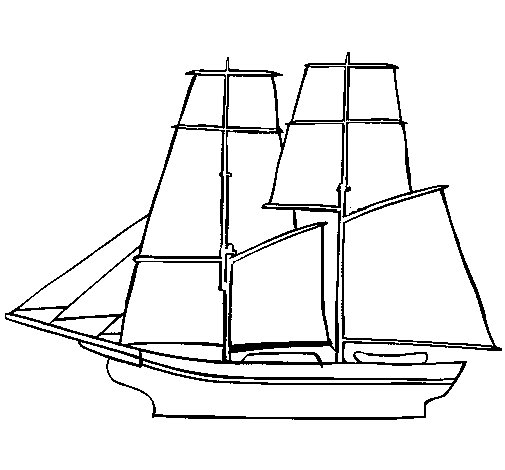 Coloring page: Sailboat (Transportation) #143595 - Free Printable Coloring Pages