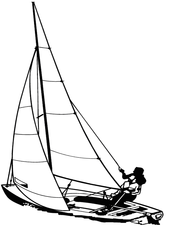Coloring page: Sailboat (Transportation) #143611 - Free Printable Coloring Pages