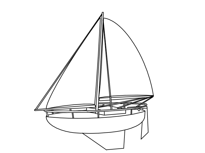 Coloring page: Sailboat (Transportation) #143613 - Free Printable Coloring Pages