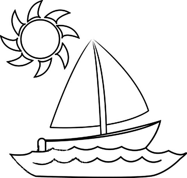 Coloring page: Sailboat (Transportation) #143620 - Free Printable Coloring Pages