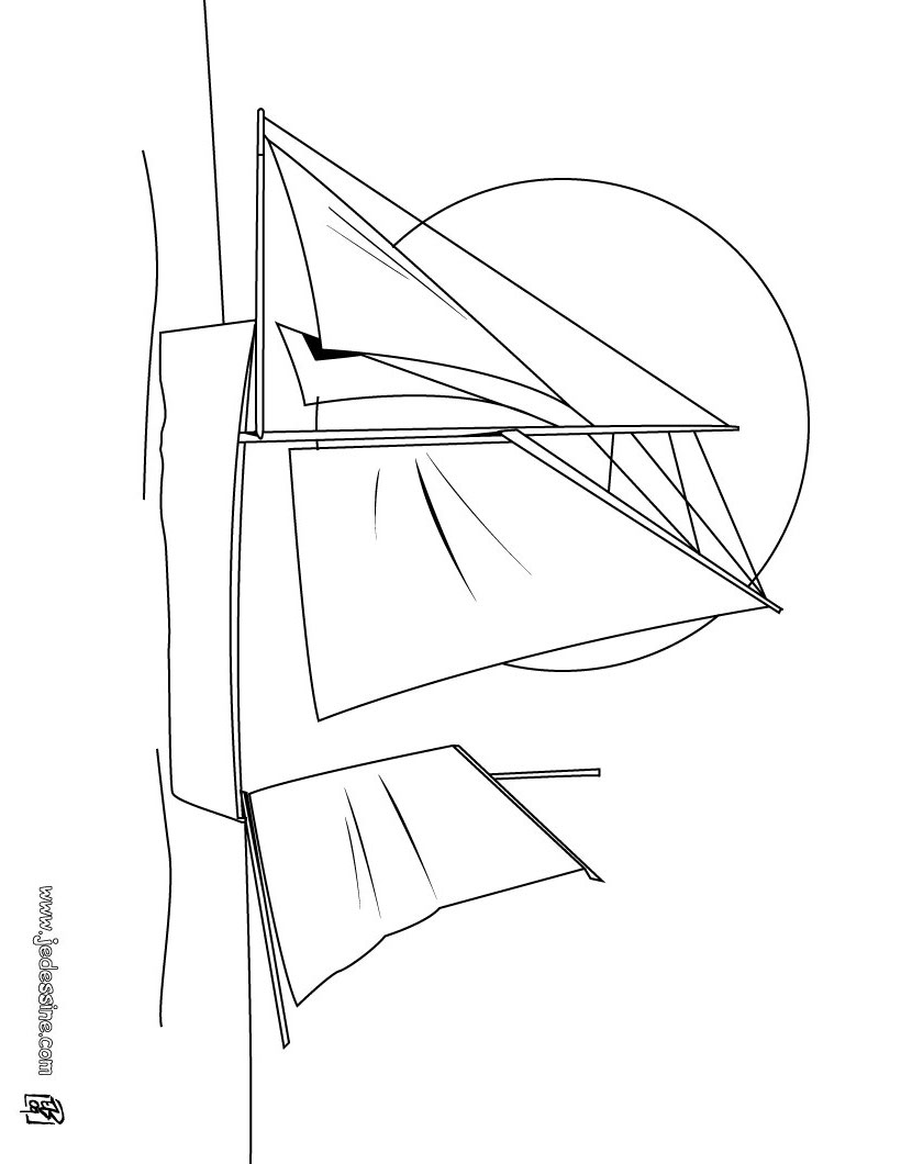 Coloring page: Sailboat (Transportation) #143632 - Free Printable Coloring Pages