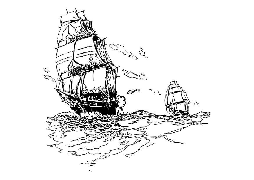 Coloring page: Sailboat (Transportation) #143636 - Free Printable Coloring Pages