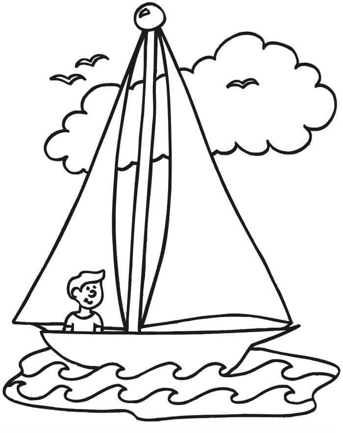 Free printable Sailboat coloring page #205068 from Transportation collection