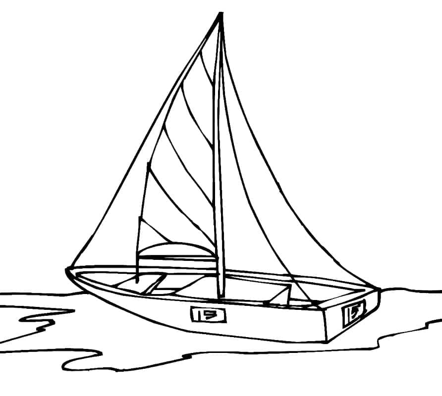Free printable Sailboat coloring page #205074 from Transportation collection