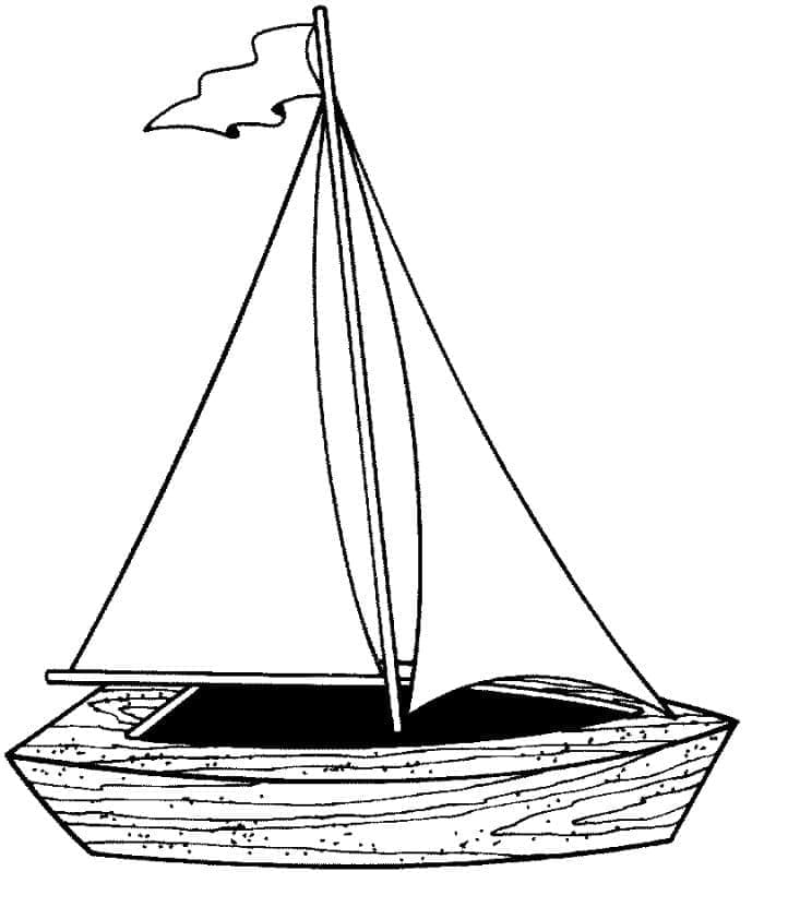 Free printable Sailboat coloring page #205076 from Transportation collection