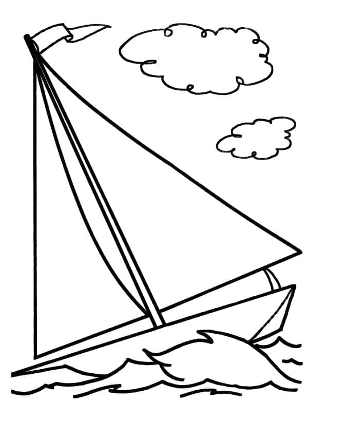 Free printable Sailboat coloring page #205083 from Transportation collection