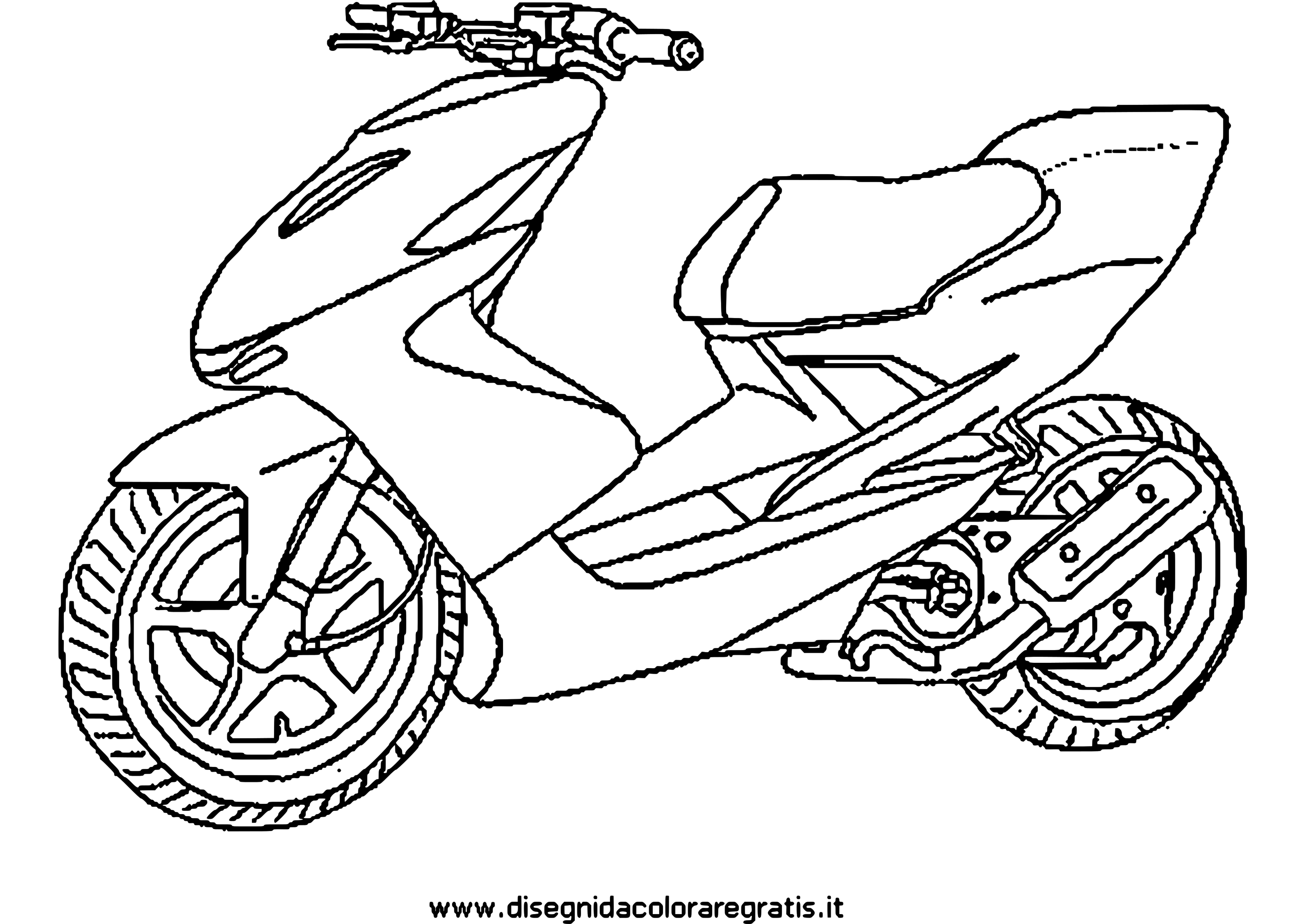 Coloring page: Scooter (Transportation) #139536 - Free Printable Coloring Pages