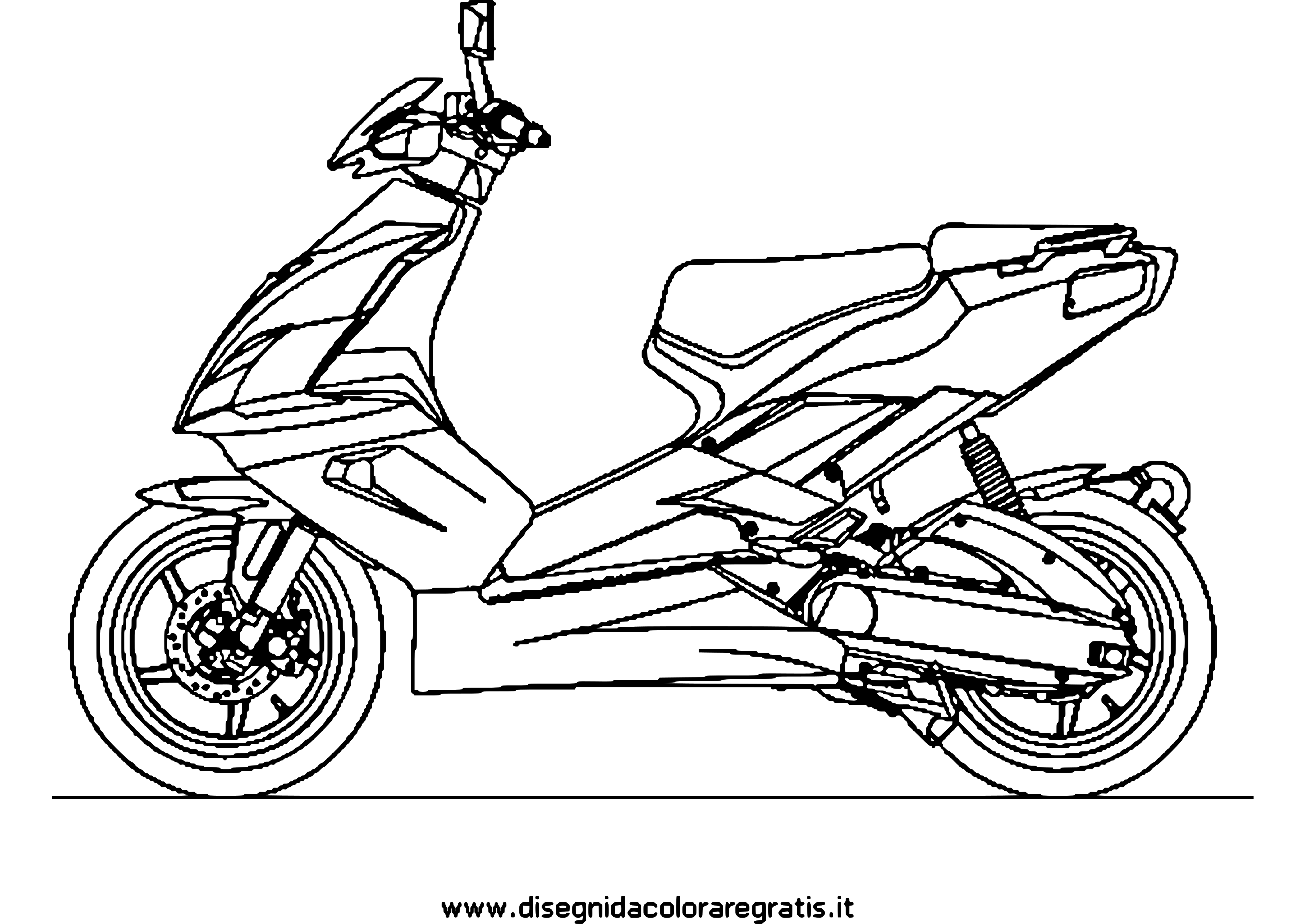 Coloring page: Scooter (Transportation) #139542 - Free Printable Coloring Pages