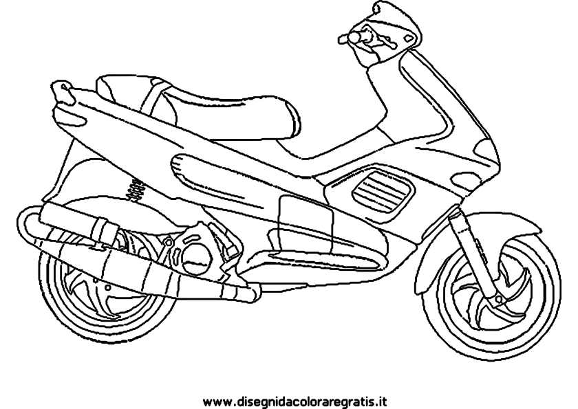 Coloring page: Scooter (Transportation) #139553 - Free Printable Coloring Pages