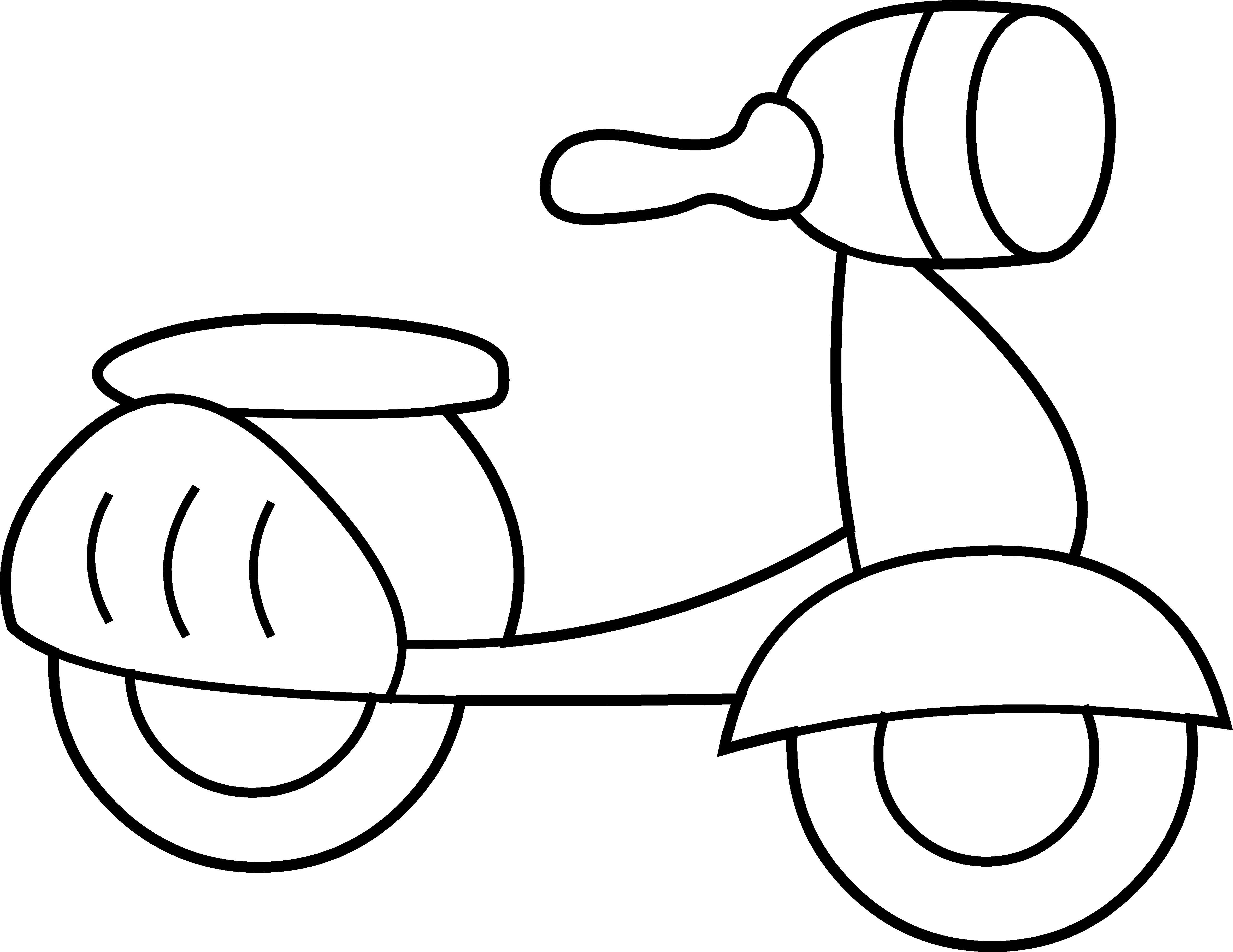 Coloring page: Scooter (Transportation) #139567 - Free Printable Coloring Pages