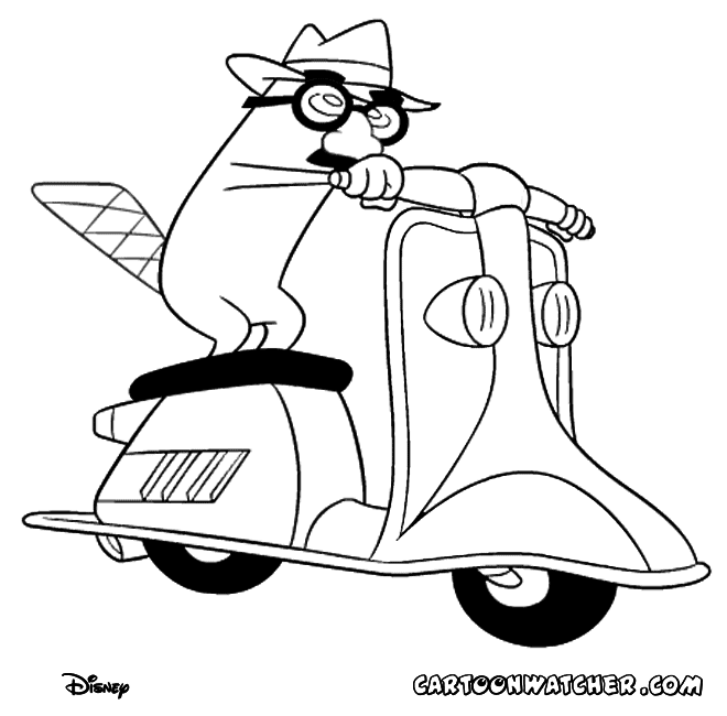 Coloring page Scooter #139581 (Transportation) – Printable Coloring Pages