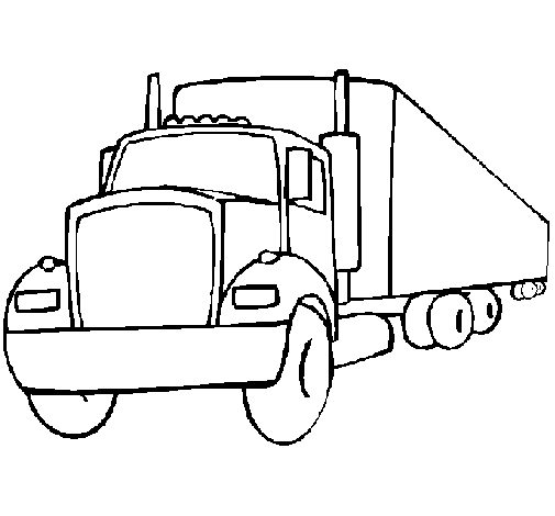Coloring page: Semi-trailer (Transportation) #146716 - Free Printable Coloring Pages
