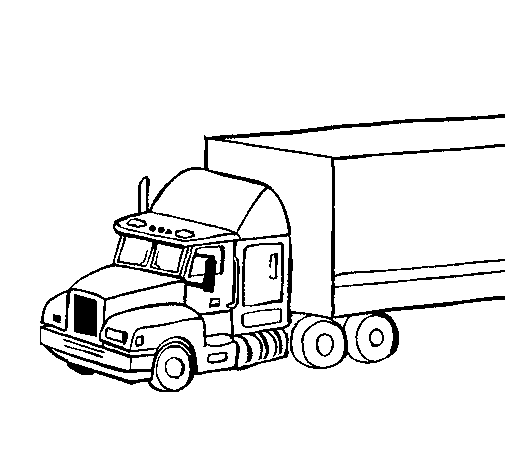 Coloring page: Semi-trailer (Transportation) #146717 - Free Printable Coloring Pages