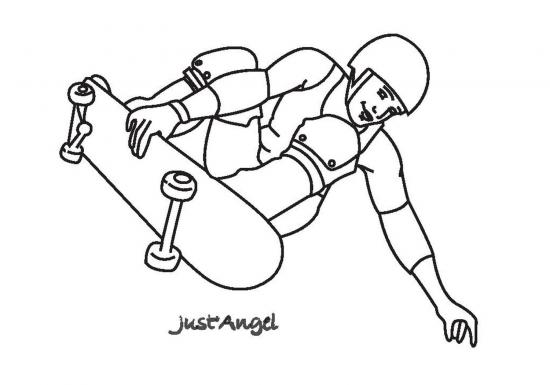 Coloring page: Skateboard (Transportation) #139290 - Free Printable Coloring Pages