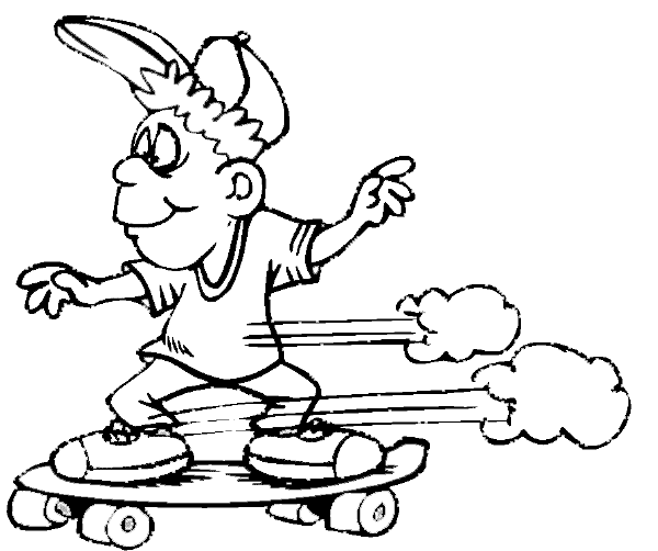 Coloring page: Skateboard (Transportation) #139317 - Free Printable Coloring Pages