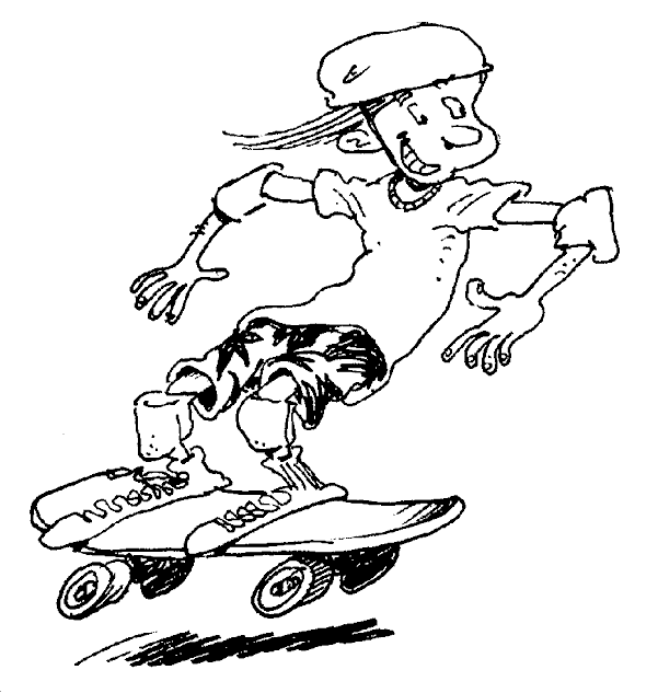 Coloring page: Skateboard (Transportation) #139320 - Free Printable Coloring Pages