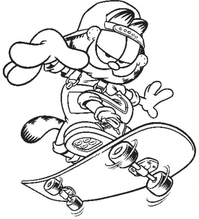 Coloring page: Skateboard (Transportation) #139324 - Free Printable Coloring Pages