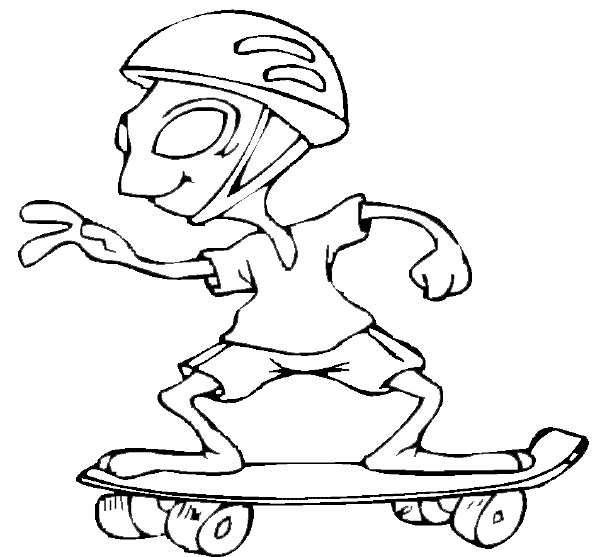 Coloring page: Skateboard (Transportation) #139333 - Free Printable Coloring Pages