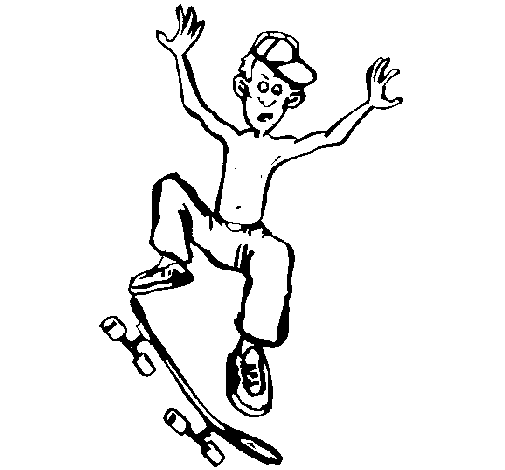 Coloring page: Skateboard (Transportation) #139345 - Free Printable Coloring Pages