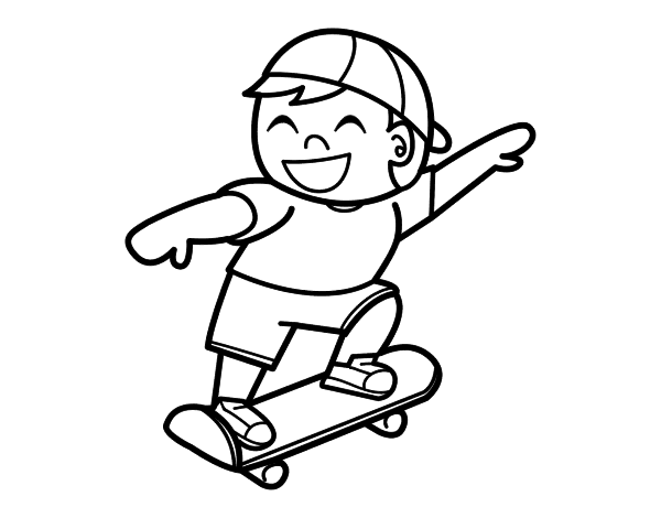 Coloring page: Skateboard (Transportation) #139350 - Free Printable Coloring Pages
