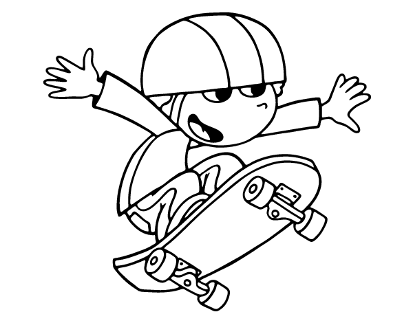 Coloring page: Skateboard (Transportation) #139356 - Free Printable Coloring Pages