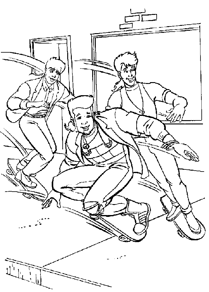Coloring page: Skateboard (Transportation) #139358 - Free Printable Coloring Pages