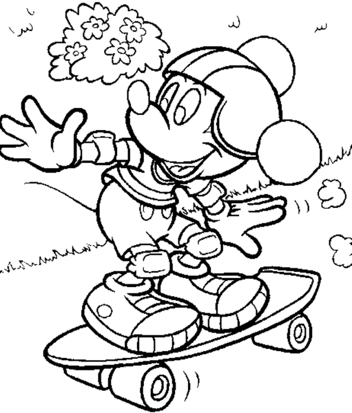 Coloring page: Skateboard (Transportation) #139364 - Free Printable Coloring Pages