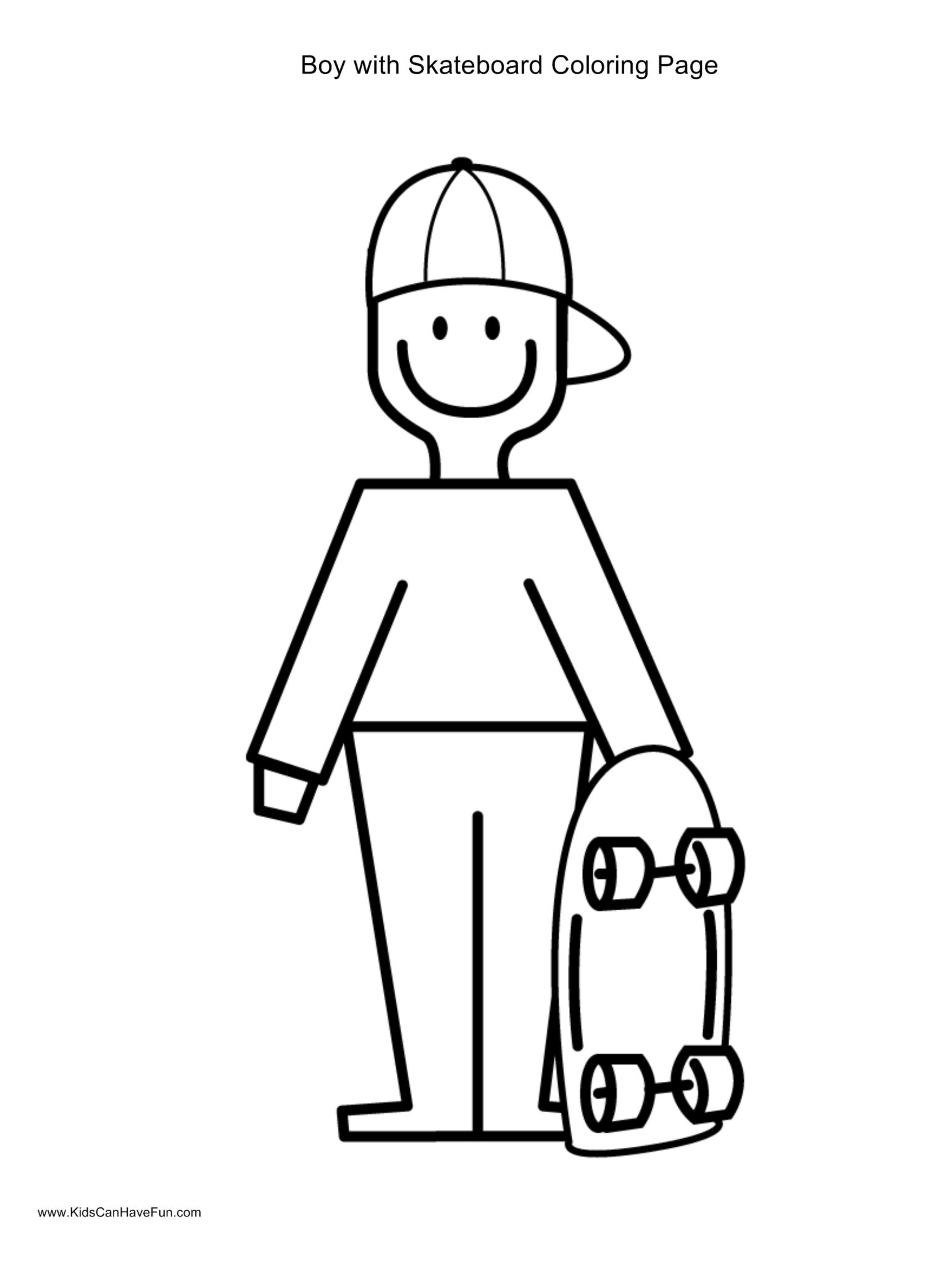 Coloring page: Skateboard (Transportation) #139373 - Free Printable Coloring Pages