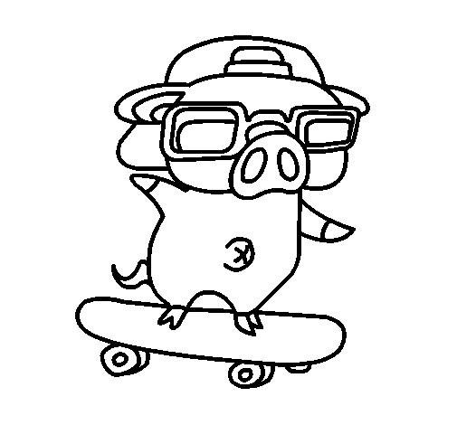Coloring page: Skateboard (Transportation) #139374 - Free Printable Coloring Pages