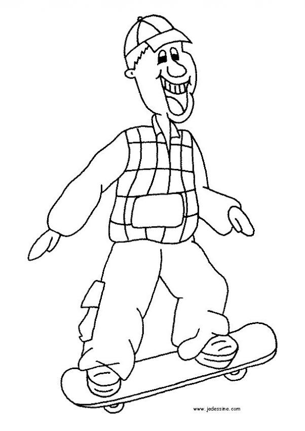 Coloring page: Skateboard (Transportation) #139381 - Free Printable Coloring Pages