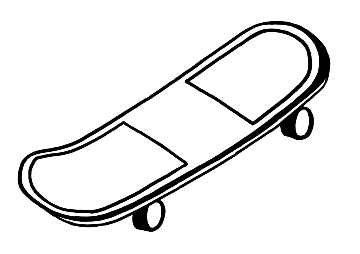 Coloring page: Skateboard (Transportation) #139392 - Free Printable Coloring Pages
