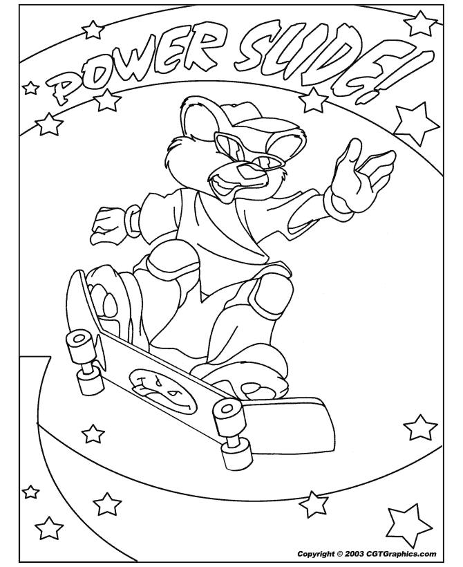 Coloring page: Skateboard (Transportation) #139401 - Free Printable Coloring Pages