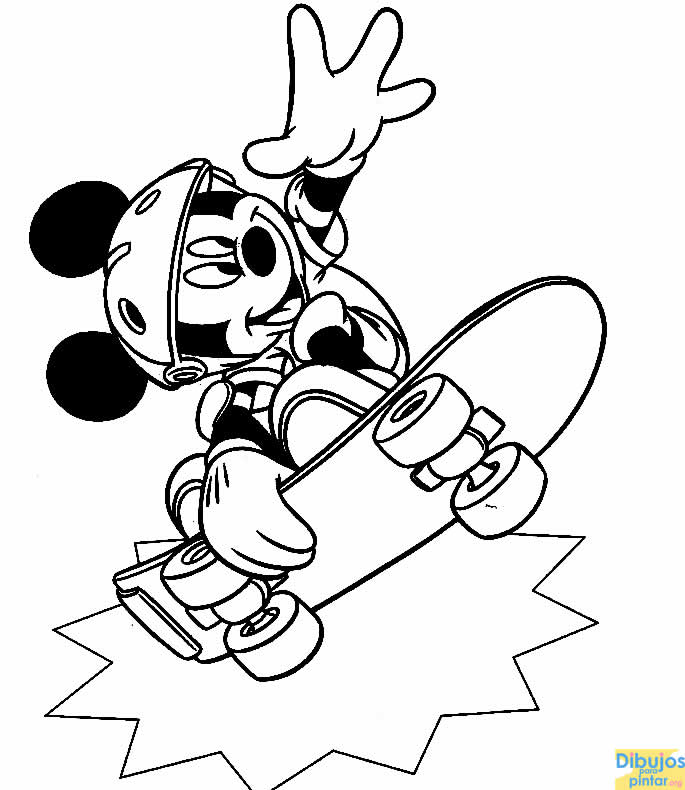 Coloring page: Skateboard (Transportation) #139406 - Free Printable Coloring Pages