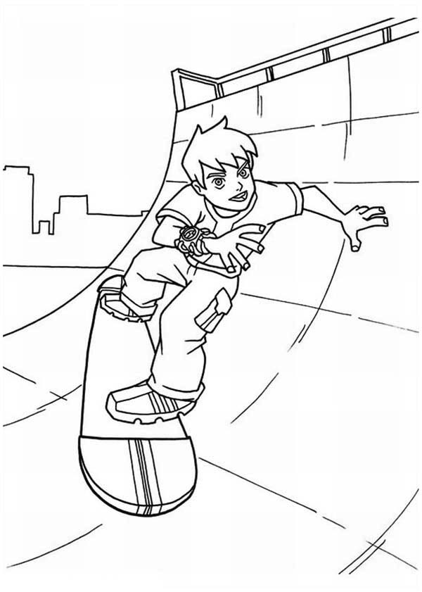 Coloring page: Skateboard (Transportation) #139447 - Free Printable Coloring Pages