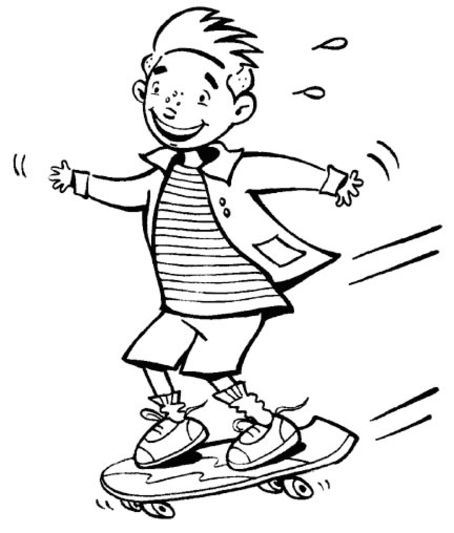 Coloring page: Skateboard (Transportation) #139452 - Free Printable Coloring Pages